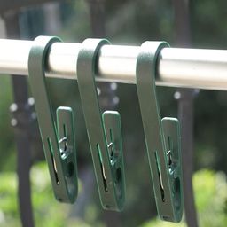 Kuber Industries Green 3 Pieces Bar Cloth Clip-26