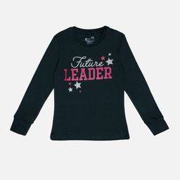 Bodycare Girls Typography Printed Cotton T-shirt-image-55