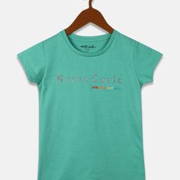 Monte Carlo Girls Sea Green Typography Print Top-picture-46
