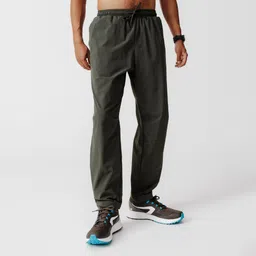 Light, Quick Dry, Zip-Key Pockets, Straight Fit- Mens Running Trackpant Green-17