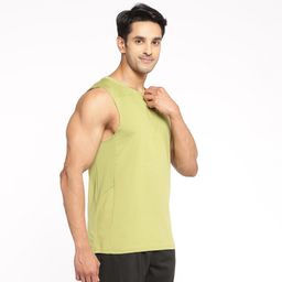 Men Gym Vest Tank Top - Olive Green-image-28