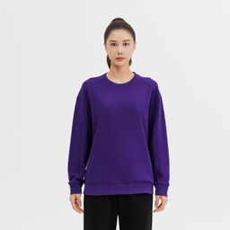 Women's Oversize Sweatshirt - Deep Purple-image-19