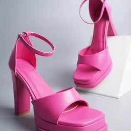 JM Looks Open Toe Block Heels-15