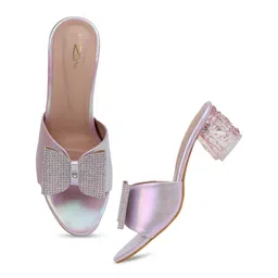 Shezone Embellished Block Heels image 3