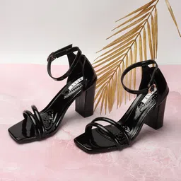 ELLE Strappy Mid-Top Block Heels-6
