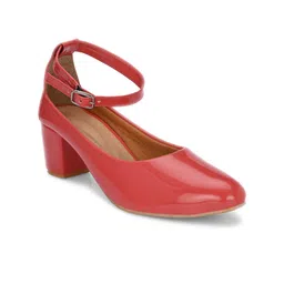 KARADDI Lightweight Ankle Loop Block Heel Pumps image 2