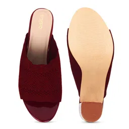 Action Woven Design Block Heel Mules image 5