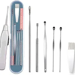 Ear wax Remover with LED Flashlight Earpick + Ear Wax Cleaner Kit-7