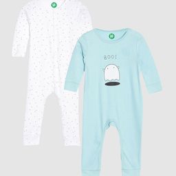 YK Organic Girls Pack Of 2 Organic Cotton Printed Sleepsuit-image-62