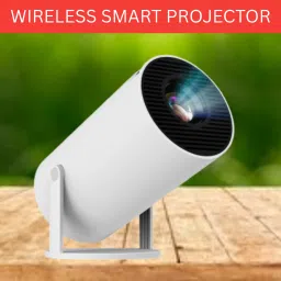 SACRO Smart (Projector) 1080P & 4K Support Rotatable Design With Netflix/Prime etcQ464 (4500 lm / 1 Speaker / Wireless / Remote Controller) Portable Projector-8