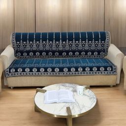 Jacquard Damask 3+1+1 Seater Sofa Cover-image-27