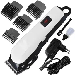 Nka Superior Quality Rechargeable Professional Hair Clipper Unique Switching Mode Fully Waterproof Trimmer 240 min Runtime 4 Length Settings-image-47