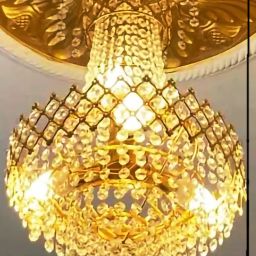 Lamp Fitting (300mm)Gold,Brass,Corded Ceiling Light Ceiling Lamp-30