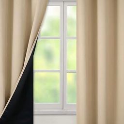 BFAM Beige & Black Black Out Window-image-88