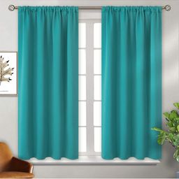 BFAM Blue Sheer Long Door Curtain-image-71