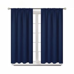 BFAM Blue Sheer Long Door Curtain-image-59