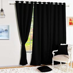BFAM Black Sheer Window Curtain-image-75
