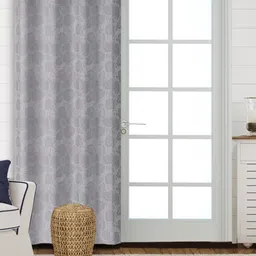 Saral Home Grey Black Out Door Curtain-40
