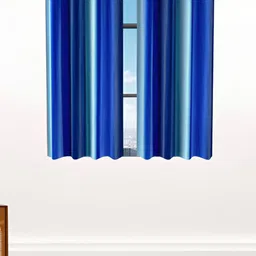 Stella Creations Blue 2 Pieces Room Darkening Window Curtains-image-73