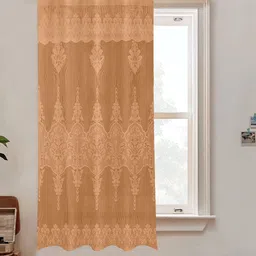 Kuber Industries Gold-Toned Ethnic Motifs Cotton Window Curtain-image-37
