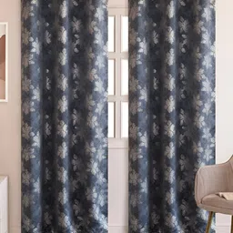 HOMEMONDE Grey & White Set of 2 Black Out Window-image-43