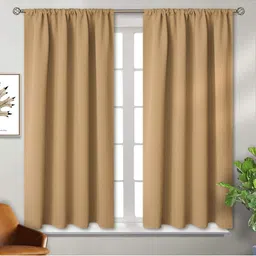 BFAM Beige Set of 2 Sheer Window Curtain-picture-24