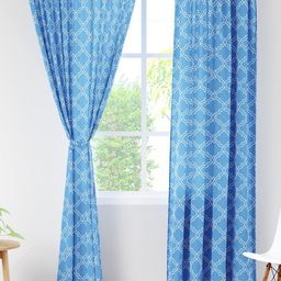 Encasa Homes White & White Set of 2 Sheer Long Door Curtain-image-73