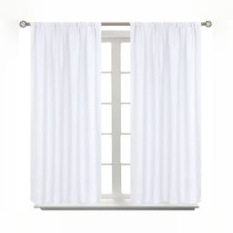 BFAM White Sheer Long Door Curtain-image-69