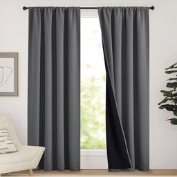 BFAM Grey Black Out Door Curtain-image-78