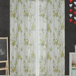 Homefab India Unisex Green Curtains and Sheers-image-62
