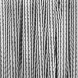 Fashion String Black & Grey 2 Pieces Geometric Printed Sheer Window Curtains image 3