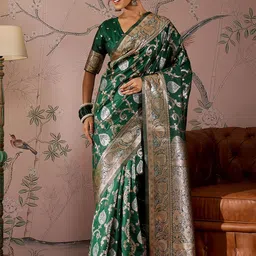 Sangria Woven Design Zari Banarasi Saree-image-51