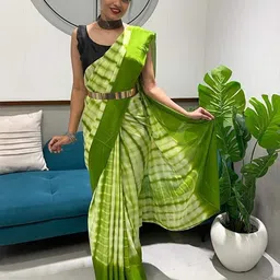 Mitera Dyed Pure Crepe Ready to Wear Saree-image-41