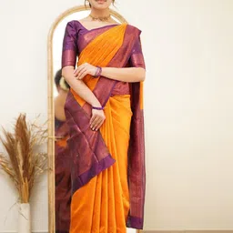 LIMDO Zari Pure Silk Kanjeevaram Saree-picture-16