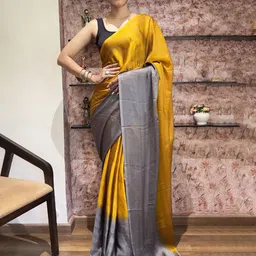 Mitera Ombre Pure Chiffon Ready to Wear Saree-image-49