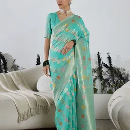 Dori Woven Design Zari Banarasi Saree-picture-16