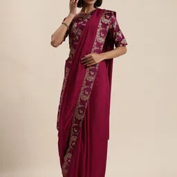 KALINI Brocade Lace Saree-12