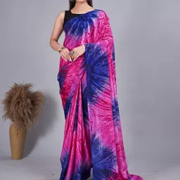 Mitera Tie and Dye Pure Chiffon Ready to Wear Saree-image-97