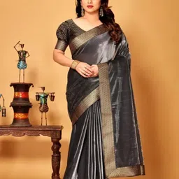 VRAGI Woven Design Zari Kanjeevaram Saree-image-70