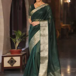 Mitera Zari Organza Kanjeevaram Saree-image-81