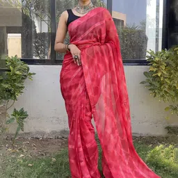 Mitera Striped Pure Georgette Ready to Wear Saree-picture-15