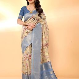 Sidhidata Floral Woven Design Banarasi Saree-image-57