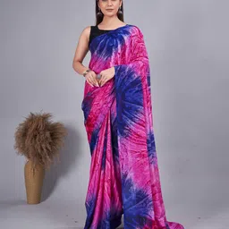 Mitera Tie and Dye Pure Chiffon Ready to Wear Saree-image-59