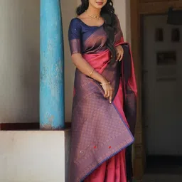 Visit Wear Woven Design Zari Silk Banarasi Saree-picture-31