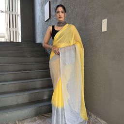 Mitera Ombre Pure Chiffon Ready to Wear Saree-image-73