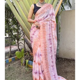 Mitera Tie and Dye Pure Chiffon Ready to Wear Saree-image-93