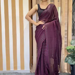 Mitera Striped Pure Chiffon Ready to Wear Saree-image-46