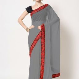 B4ME COM Woven Design Border Saree-image-71