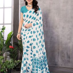 The Textile Hub Printed Pure Georgette Saree-image-51