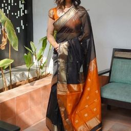 ZIBLON Woven Design Banarasi Saree-image-42